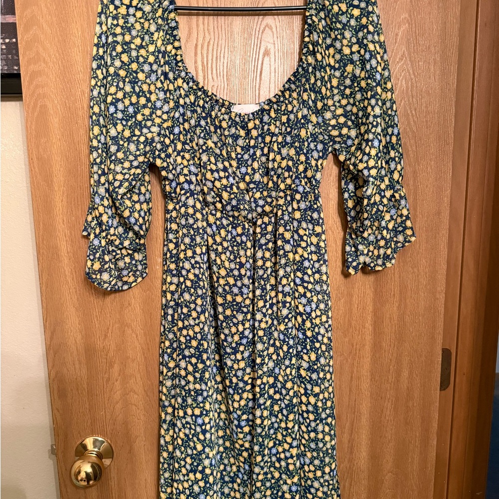 NWOT - Boutique Sundress with Puff Sleeves - 1X